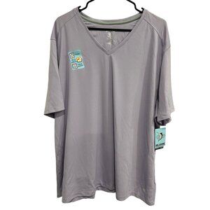 Reel Legends NWT Freeline Quick Dry V Neck Shirt UPF 30 Lavender Sz 3X